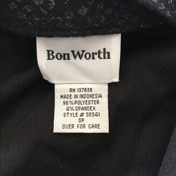 Bon worth Jacket snake pattern black silver size Small/P great for Holid… - Picture 5 of 8